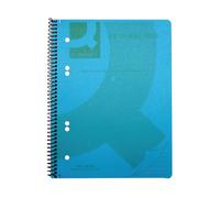Q-Connect Spiral Bound Polypropylene Notebook 160 Pages A5 Blue (5 Pack) KF10034