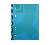 Q-Connect Spiral Bound Polypropylene Notebook 160 Pages A5 Blue (5 Pack) KF10034