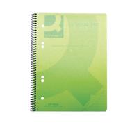 Q-CONNECT Spiral-bound Polypropylene Notebook KF10033 – A5, 160 Pages, Green – 5 Pack