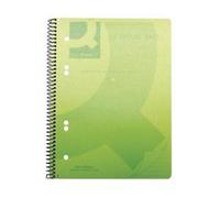 Q-CONNECT POLY SPIRAL A5 BOOK TRANS GREEN