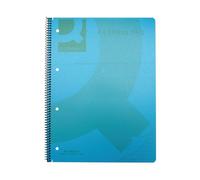 Q-Connect Spiral Bound Polypropylene Notebook 160P A4 Blue Pack of 5