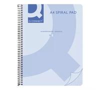 Q-CONNECT Spiral Notepad A4 PP cover grids 4-holes Blue