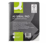 Q-CONNECT Spiral Notepad A5 cardboard cover lined 6-holes