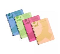 Q-CONNECT Spiral Notepad A5 PP cover lined 6-holes Pink