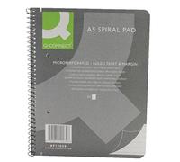 Q-Connect Spiral Pad Executive A5+ 80 Leaf Ruled Feint and Margin