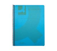 Q-Connect Spiral Bound Polypropylene Notebook 160 Pages A5 Blue (5 Pack) KF10034