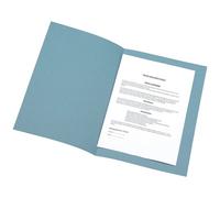 Q-Connect Square Cut Folder Lightweight 180Gsm Foolscap Blue (Pack Of 100)