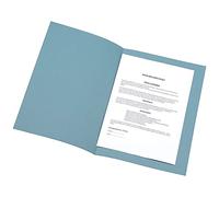 Q Connect 180gsm Light Weight Foolscap Square Cut Folder - Blue
