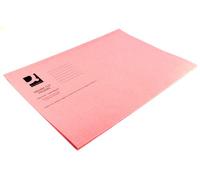Q-Connect Square Cut Folder Lightweight 180gsm Foolscap Pink (Pack of 100) KF26029