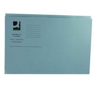 Q-Connect Square Cut Folder KF01191 – Mediumweight 250gsm Foolscap – Blue, Pack of 100
