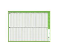 Q-Connect Staff Planner Mounted 2024,Green and white(KFSPM24)