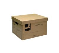 Q-Connect Storage Box 335x400x250mm Brown (Pack of 10) KF21665