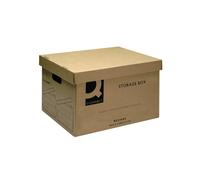 Q-Connect Storage Box 335x400x250mm Brown (Pack of 10) KF21665 NEXT WORKING DAY