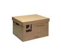 10 Archive Storage Cardboard Boxes with Lids and Handles Stackable Home Office