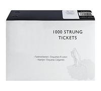 Q-Connect Strung Ticket 37x24mm White (1000 Pack)