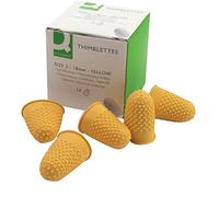 Q-Connect Thimblettes Size 2 Yellow (Pack of 12) Ref KF21510