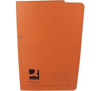 Q-Connect Transfer Pocket File 38 mm Capacity Foolscap Orange (Pack Of 25)