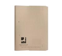 Q-Connect Transfer Pocket File 38mm Capacity Foolscap Buff (Pack 25)