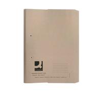 Q-Connect Transfer Pocket File 38mm Capacity Foolscap Buff (Pack of 25) KF26095