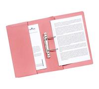 Q-Connect Transfer Pocket File 38mm Capacity Foolscap Pink (Pack 25)
