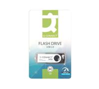 Q-CONNECT USB flash drive KF41514 64 GB Swivel USB 2.0 Silver/Black