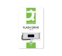Q-Connect Silver/Black USB 3.0 Slider 32Gb Flash Drive 43202005 KF16370 KF16370
