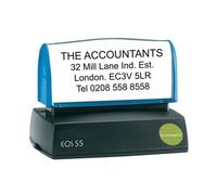 Q-Connect Voucher for Custom Pre-Inked Stamp 72x35mm KF02107