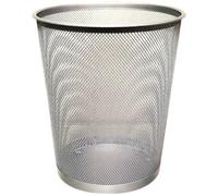 Q-Connect Waste Basket Mesh 18 Litre Silver Kf00849