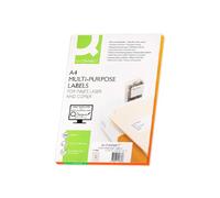 Q-Connect White Rectangular Address Labels / 105 x 48 mm / 1200 Labels / 100 Sheets A4