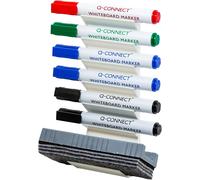Q-Connect Whiteboard Pen and Eraser Holder