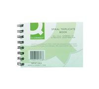 Q-Connect Feint Ruled Wirebound Triplicate Book 102x127mm