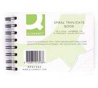 Q-Connect Feint Ruled Wirebound Triplicate Book 102x127mm