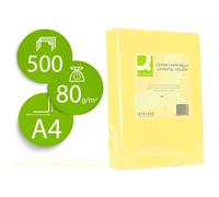 Q-Connect Yellow Coloured A4 Copier Paper 80gsm Ream (Pack of 500) KF01096 P&P
