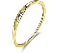 Q&D&S Memorial Rings For Women, Tiny Heart With Wings Angel Guardian ring,Stackable Personalized Gift Jewelry,Sympathy Memorial Jewelry for Loss of Loved One (10)