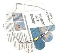 Q&D&S Swimming Against the Bracelet, Encouragement Inspirational Christian necklace, Adjustable Stainless Steel Ring For Best Friend Women Men Jewelry Gifts, Adjustable, Stainless Steel, No Gemstone
