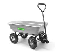 QGarden Poly Dump Cart QGPGC, 150kg Capacity, Tipping Function, 1-Year Guarantee