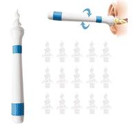 Q Grips Ear Wax Remover, New Upgrade Ear Cleaner Spiral Ear Wax Removal Kit with 16 pcs Soft Replacement Tips Suitable for Kids & Adults