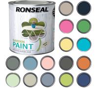 Q&H 2.5L Garden Paint - Super Coverage Long Lasting Matt Finish - Waterproof & Weatherproof Paint Tin - Quick Dry Water Based Paints for Sheds, Benches, Metal, Brickwork, Terracotta Pots (White Ash)