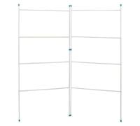 Q&H - Foldable Indoor Outdoor Airer - Clothes Drying Panel - Space Saving 2 3 4 Panel Clothes Airer - Non Slip Feet Clothes Horse - Compact Strong Horse Gate - Laundry Drying Rack Hanger (2 PANEL)