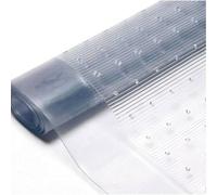 Q & H Large Heavy Duty Clear Vinyl Carpet Protector - Waterproof Plastic Floor Mat Protection - Carpet Rug Protector Transparent Roll - For Home Office Chair Hallway Kitchen Runner Area - (20FT x 27")