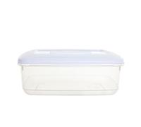 Q&H - Rectangular Food Storage Container - Fridge Owen Dishwasher Safe - Plastic Reusable Food Prep Containers With Lid - Stackable, Airtight, Leak Proof Food Storage Box - School & Office Use (2L)