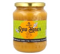 Q Honey Raw Linden Flower Honey 1KG, Unfiltered, Unheated & Unpasteurised | Light, soft floral honey with a delicate taste, straight from the hive - for tea, toast, porridge and baking