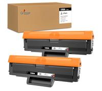Q-image 106A W1106A Toner Cartridge Compatible for HP 106A W1106A | Replacement for HP Laser 107a 107r 107w MFP 135a 135r 135w 135wg MFP 137fnw 137fwg (2 Black)