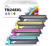 Q-image TN248XL TN-248XL Toner Cartridges Compatible for Brother TN-248XL for Brother MFC-L3760CDW DCP-L3520CDWE DCP-L3520CDW DCP-L3560CDW MFC-L8390CDW MFC-L3740CDWE MFC-L3740CDWE (4 Pack)