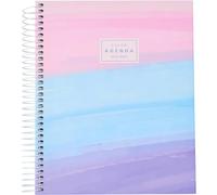 Q Kalon - School Diary 2026 2027 - September to June, Week per View, A5 (15x21 cm), 4 Languages: SPA, ENG, FRA and GER, Spiral Closure, Hard Cover - Tide