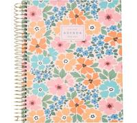 Q Kalon - School Diary 2026 2027 - September to June, Week per View, A5 (15x21 cm), 4 Languages: SPA, ENG, FRA and GER, Spiral Closure, Hard Cover - Alba