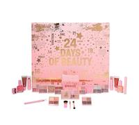 Q-Ki 24 Days of Beauty Christmas Advent Calendar - Makeup Set with Mirror, Nail Polish, Lipstick, Eyeshadow, Blusher, Bronzer, Highlighter & More - Xmas Gift for Beauty Lovers