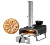Q Pizza Portable Pizza Oven, Outdoor Pizza Stove, Wood Pellet Burning Pizza Oven with Pizza Stone for Outdoor Backyard Pizza Maker Garden Kitchen, PS105