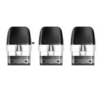 Q Pods Compatible with Geek Vape Sonder Q, Wenax Q, Q Mini, Digi Q, AQ, Wenax Q PRO Kit, Replacement Pod, 3 Pack (0.6 Ohms.)