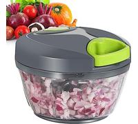 Q&Q BASICS Compact Fast Vegetable Fruit Chopper Cutter Food Onion Veggie Dicer Slicer Kitchen Tool Green